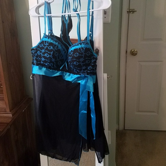 Just Sexy Other - New Mesh Babydoll Lingerie with matching g-string